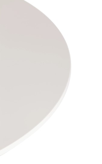 Стол обеденный TULIP (mod. 011) металл/мдф, 90х90х75 белый арт.14105 в Перми - изображение 1