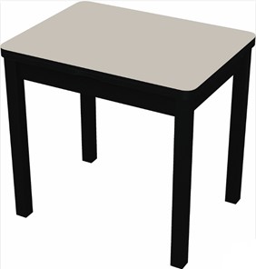 Раздвижной стол Бари дерево №8 (стекло белое/черный) в Перми