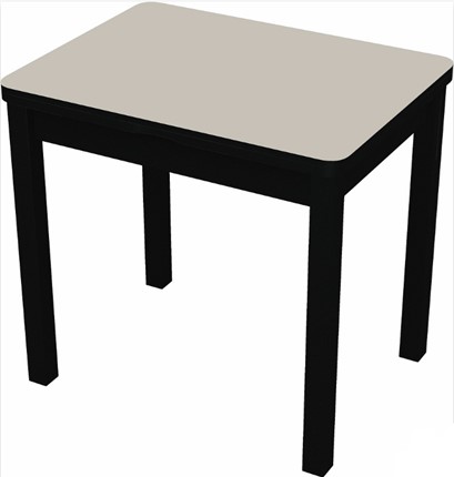 Раздвижной стол Бари дерево №8 (стекло белое/черный) в Перми - изображение