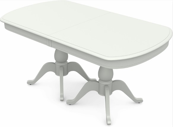 Раздвижной стол Фабрицио-2 исп. Мыло большой 2 вставки, Тон 9 (Морилка/Эмаль) в Перми - изображение