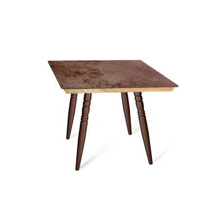 Кухонный обеденный стол SHT-TU15 (4 шт.)/ТT8 60/60 (медный металлик/прозрачный лак/коричневая сепия) в Перми - изображение