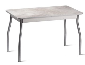 Раздвижной стол Орион.4 1200, Пластик Белый шунгит/Металлик в Березниках