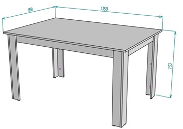 Кухонный стол T37, ДСС в Перми - предосмотр 1