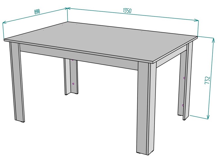Обеденный стол T37, Венге в Перми - изображение 1