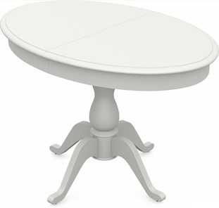 Кухонный раздвижной стол Фабрицио-1 исп. Эллипс, Тон 9 Покраска + патина с прорисовкой (на столешнице) в Перми - предосмотр