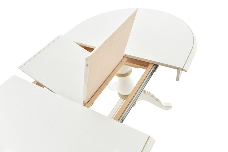 Кухонный раздвижной стол Фабрицио-2 исп. Овал 1600, Тон 11 Покраска + патина с прорисовкой (на столешнице) в Перми - изображение 3