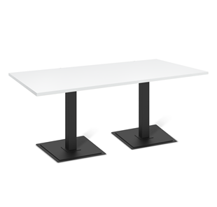 Кухонный обеденный стол SHT-TU5-BS1 (2 шт.)/ТT 120/80 (черный/белый шагрень) в Кунгуре