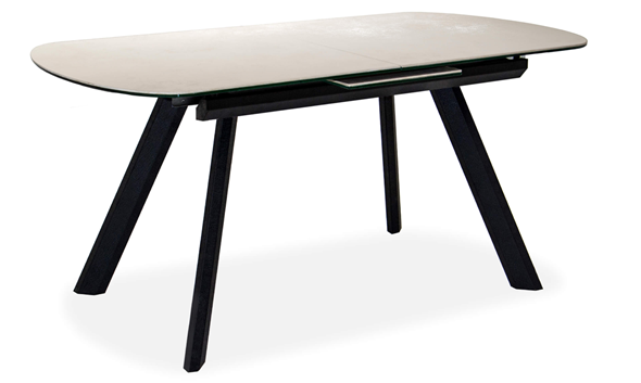 Кухонный раздвижной стол Шамони 1CQ 140х85 (Oxide Avorio/Графит) в Кунгуре - изображение