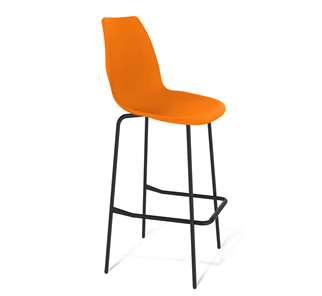 Барный стул SHT-ST29/S29 (оранжевый ral2003/черный муар) в Соликамске