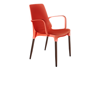 Обеденный стул SHT-ST76/S424-С (красный/коричневый муар) в Перми