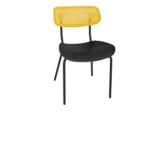 Обеденный стул SHT-ST85/SB85/S85M (желтый/черный/черный муар) в Березниках