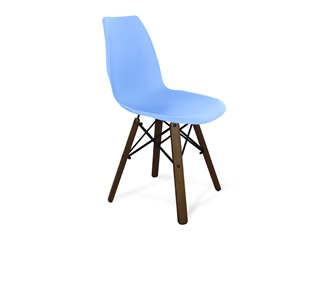 Обеденный стул SHT-ST29/S70 (голубой pan 278/темный орех/черный) в Перми