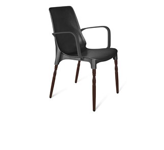Обеденный стул SHT-ST76/S424-F (черный/коричневый муар) в Кунгуре