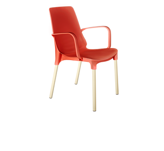 Обеденный стул SHT-ST76/S424 (красный/ваниль) в Перми - предосмотр
