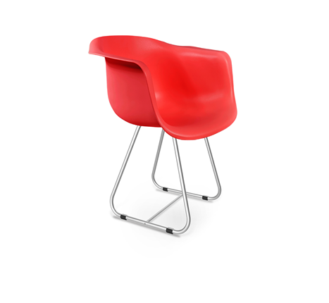 Обеденный стул SHT-ST31/S38 (красный/хром лак) в Перми - изображение