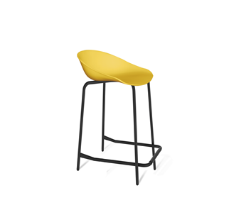 Барный стул SHT-ST19/S29-1 (желтый/черный муар) в Перми - предосмотр
