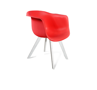 Обеденный стул SHT-ST31/S39 (красный/белый/патина серебро) в Перми