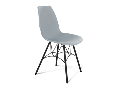 Обеденный стул SHT-ST29/S100 (серый ral 7040/черный муар) в Перми - изображение