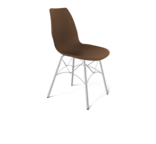 Обеденный стул SHT-ST29/S107 (коричневый ral 8014/хром лак) в Березниках