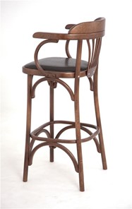 Барный стул 750 мягкий (средний тон, экокожа коричневая) в Перми - предосмотр 2