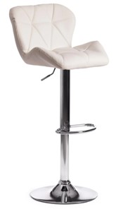 Барный стул BIAGGIO (mod. KY717) 44х50х83-103 белый/хром арт.15100 в Перми