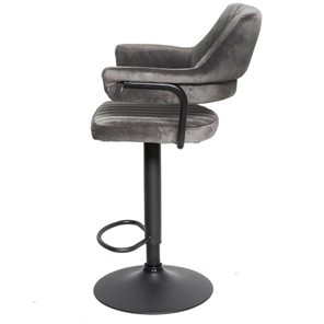 Мягкий барный стул КАНТРИ WX-2917 вельвет серый в Перми - предосмотр 2