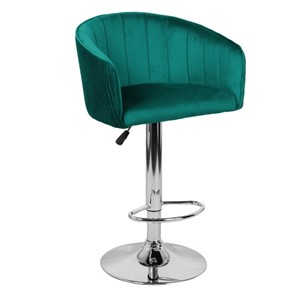 Мягкий барный стул Марк WX-2325 велюр зеленый в Перми - предосмотр