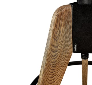 Барный стул SHT-ST19/S92 (черный/брашированный коричневый/черный муар) в Перми - предосмотр 9