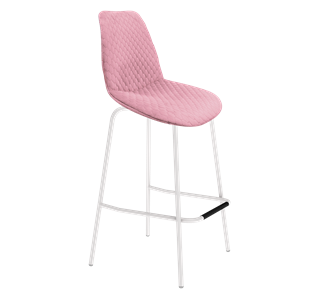 Барный стул SHT-ST29-С22 / SHT-S29P (розовый зефир/белый муар) в Перми