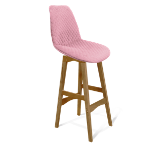 Барный стул SHT-ST29-С22 / SHT-S65 (розовый зефир/светлый орех) в Перми - предосмотр