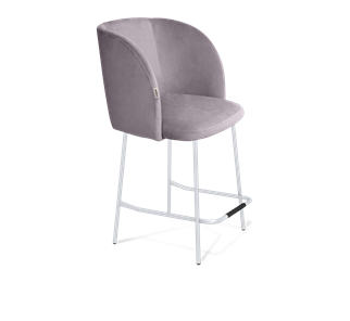 Полубарный стул SHT-ST33 / SHT-S29P-1 (сиреневая орхидея/хром лак) в Перми