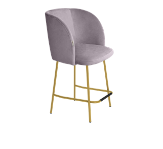 Полубарный стул SHT-ST33 / SHT-S29P-1 (сиреневая орхидея/золото) в Перми