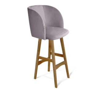 Барный стул SHT-ST33 / SHT-S65 (сиреневая орхидея/светлый орех) в Перми - предосмотр