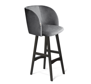 Барный стул SHT-ST33 / SHT-S65 (угольно-серый/венге) в Перми
