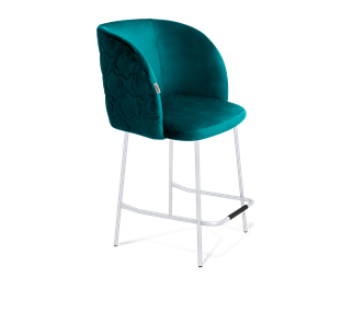 Полубарный стул SHT-ST33-1 / SHT-S29P-1 (альпийский бирюзовый/хром лак) в Перми