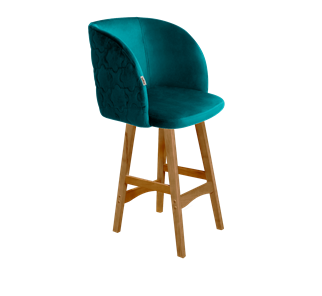 Полубарный стул SHT-ST33-1 / SHT-S65-1 (альпийский бирюзовый/светлый орех) в Перми