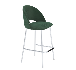 Барный стул SHT-ST34 / SHT-S29P (лиственно-зеленый/хром лак) в Перми