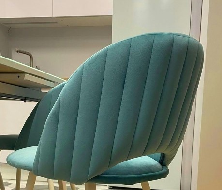 Барный стул SHT-ST34-1 / SHT-S80 (голубая пастель/темный орех/черный) в Перми - изображение 8