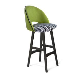 Барный стул SHT-ST34-3 / SHT-S65 (оливковый/гусиная лапка/венге) в Перми - предосмотр