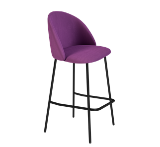 Барный стул SHT-ST35 / SHT-S29P (ягодное варенье/черный муар) в Перми