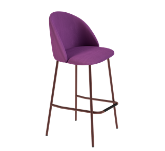 Барный стул SHT-ST35 / SHT-S29P (ягодное варенье/медный металлик) в Перми