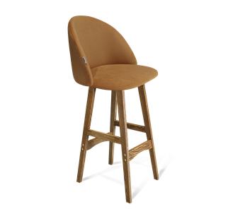 Барный стул SHT-ST35 / SHT-S65 (горчичный/дуб брашированный коричневый) в Перми - предосмотр