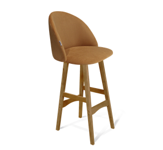 Барный стул SHT-ST35 / SHT-S65 (горчичный/светлый орех) в Перми - предосмотр