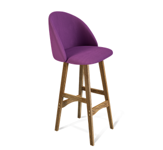 Барный стул SHT-ST35 / SHT-S65 (ягодное варенье/дуб брашированный коричневый) в Перми