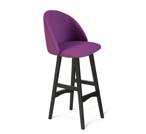 Барный стул SHT-ST35 / SHT-S65 (ягодное варенье/венге) в Перми - изображение