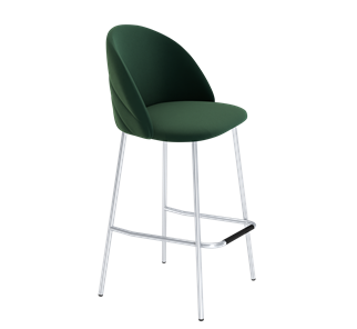 Барный стул SHT-ST35-2 / SHT-S29P (лиственно-зеленый/хром лак) в Перми