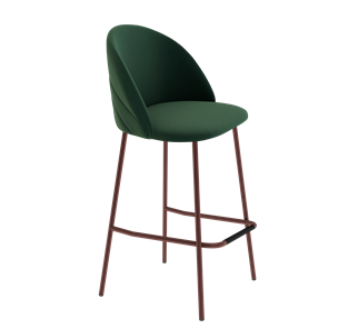 Барный стул SHT-ST35-2 / SHT-S29P (лиственно-зеленый/медный металлик) в Перми