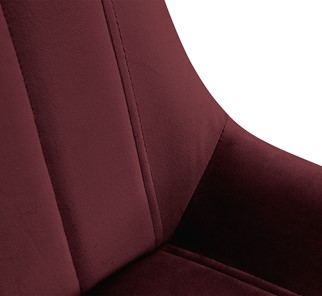 Барный стул SHT-ST37 / SHT-S128 (рубиновое вино/хром/белый муар) в Перми - предосмотр 3