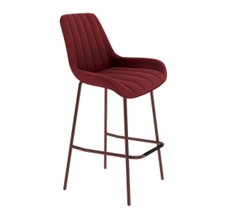 Барный стул SHT-ST37 / SHT-S29P (рубиновое вино/медный металлик) в Перми - предосмотр