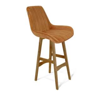 Барный стул SHT-ST37 / SHT-S65 (горчичный/светлый орех) в Перми - предосмотр